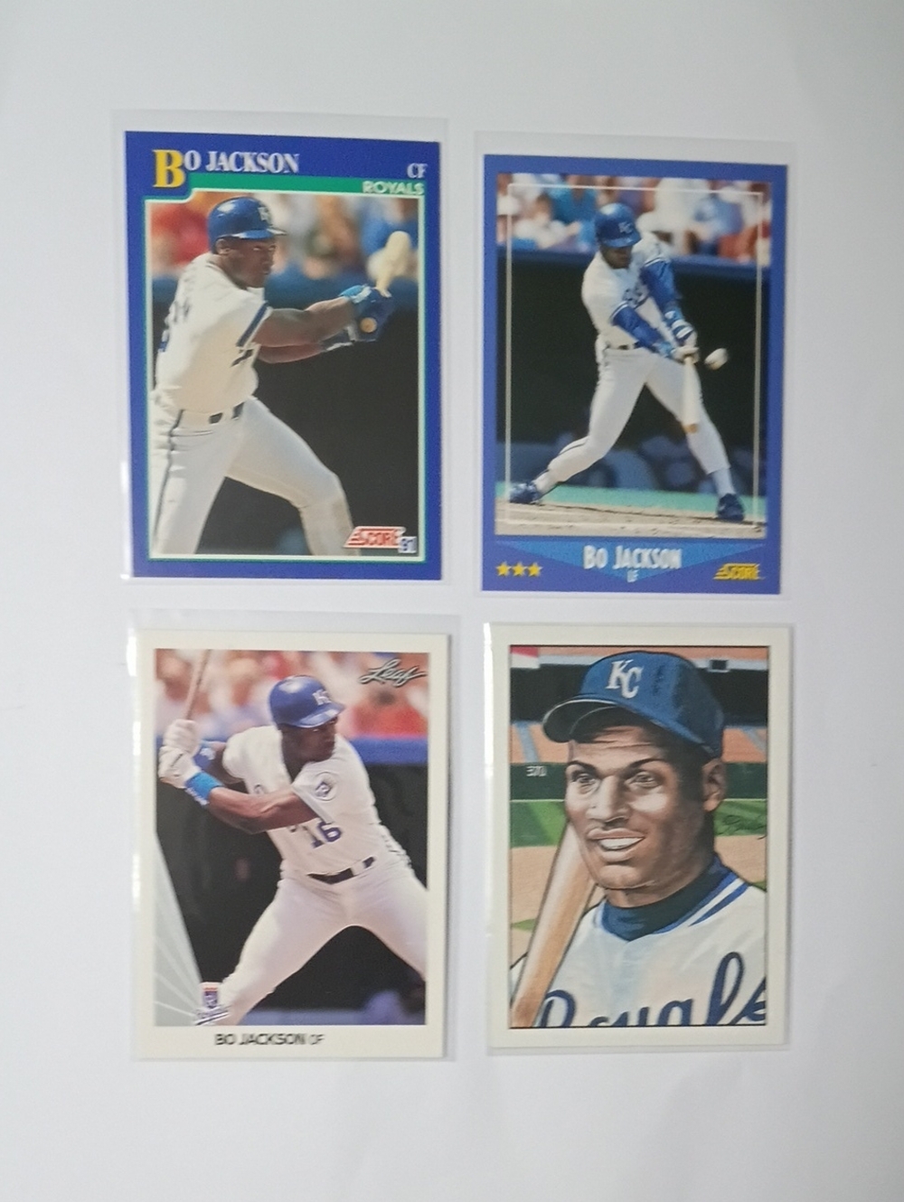 Bo Jackson Baseball Trading Card Set - Blue & White